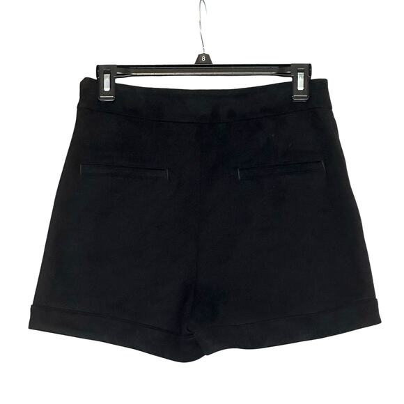 Express black velvet  pleated high shorts size 2 - Picture 2 of 16